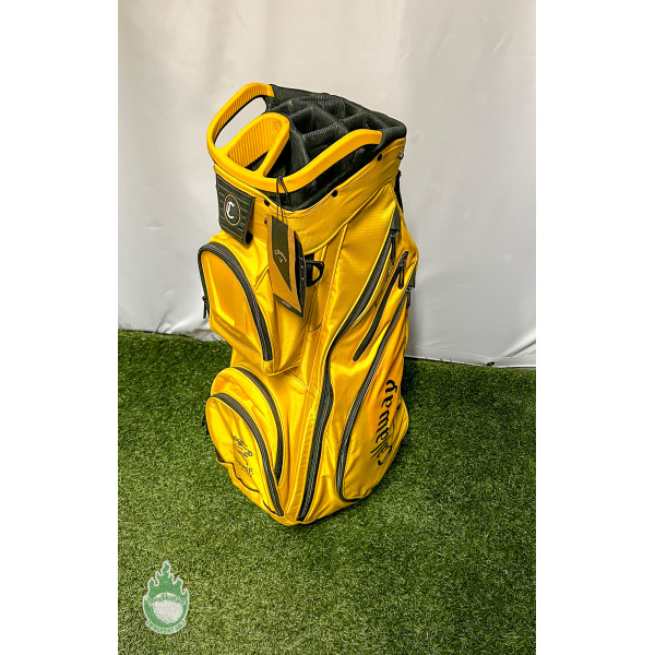 Used Callaway ORG 14 Way Golf Cart Carry Bag Yellow/Black