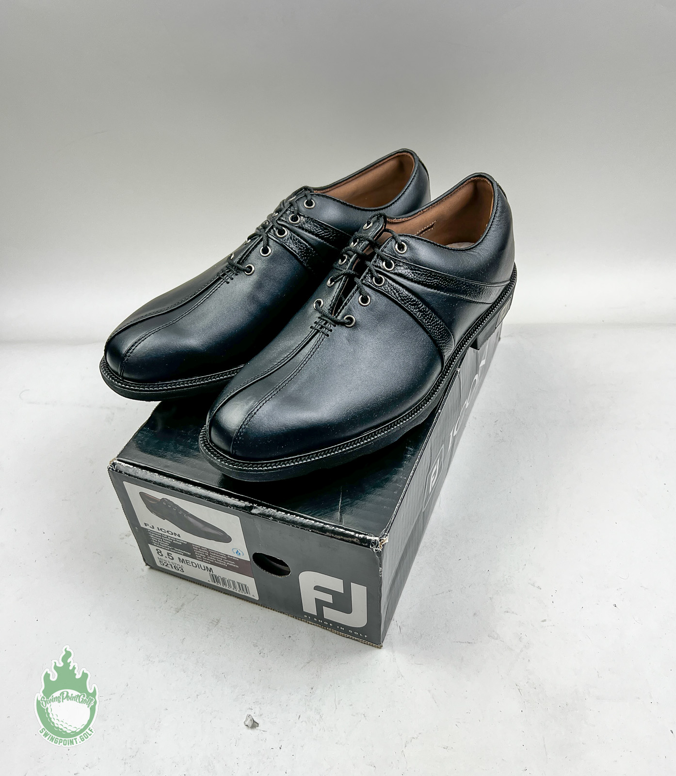 NEW Footjoy Icon Series Black/Black Men's Golf Shoes Size US 8.5