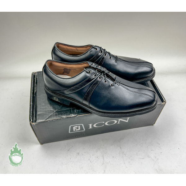 NEW Footjoy Icon Series Black/Black Men's Golf Shoes Size US 8.5