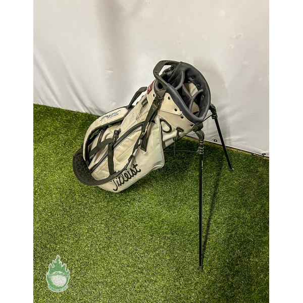 Titleist Gray/Graphite Player 4 Stand Bag 4-Way Backpack