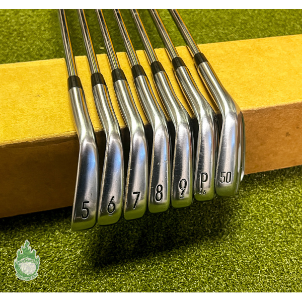 Used 2021 Titleist T100 Irons 5-PW/50* KBS Tour 120g Stiff