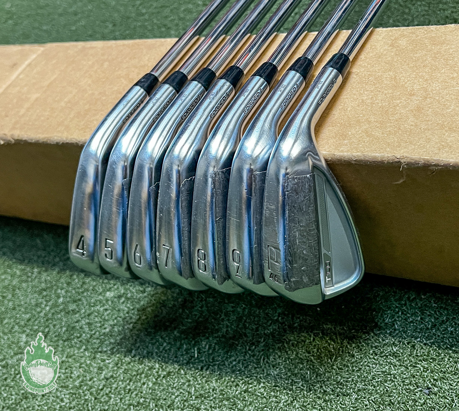 Used RH Titleist T100 3G Forged Irons 4-PW 950GH NEO Stiff Steel