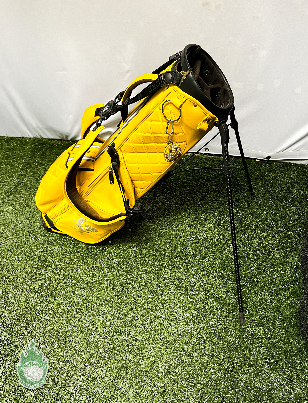 Used G/Fore Golf Daytona Carry Plus Yellow Leather Stand Bag 4-Way Lisa ...