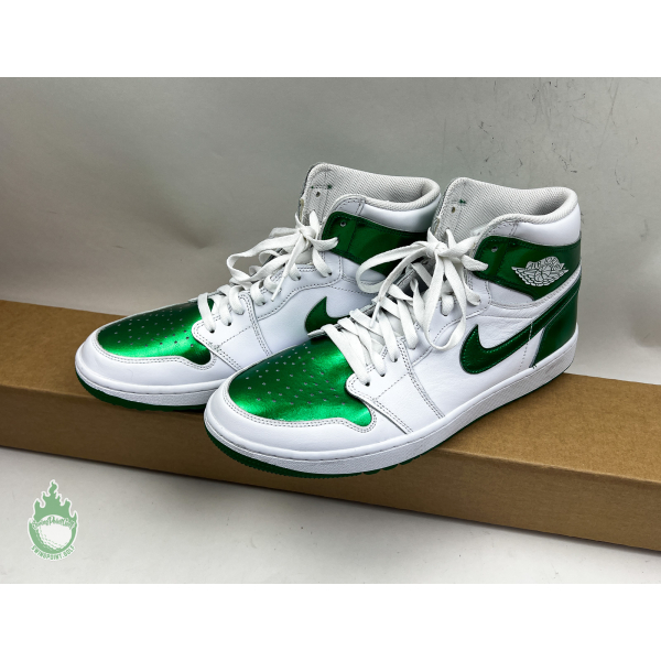 New Nike Air Jordan 1 High Golf 23 White/Pine Green Golf Shoes