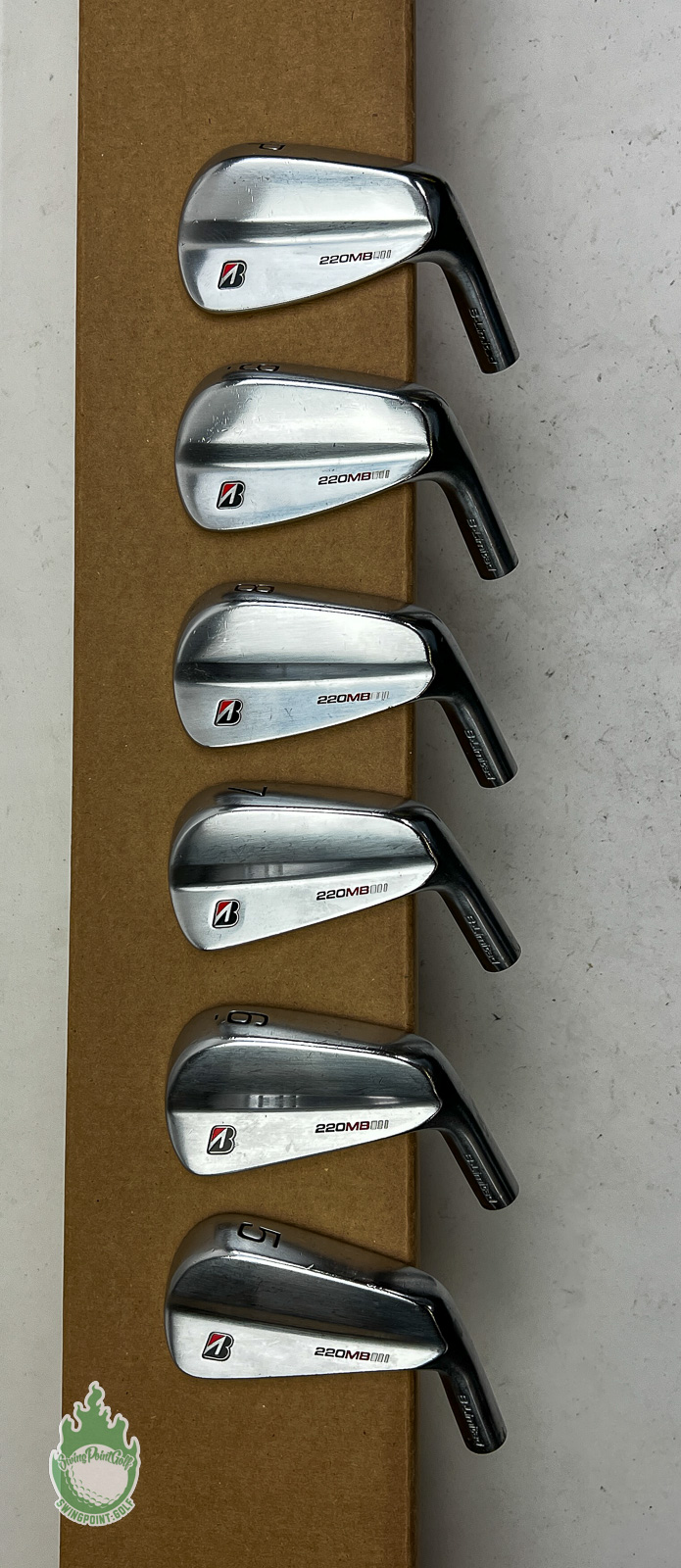 値下げ　TOUR B 220MB 5〜PWヘッドのみ Used Bridgestone 220 MB B-Limited Irons 5-PW HEADS ONLY Golf