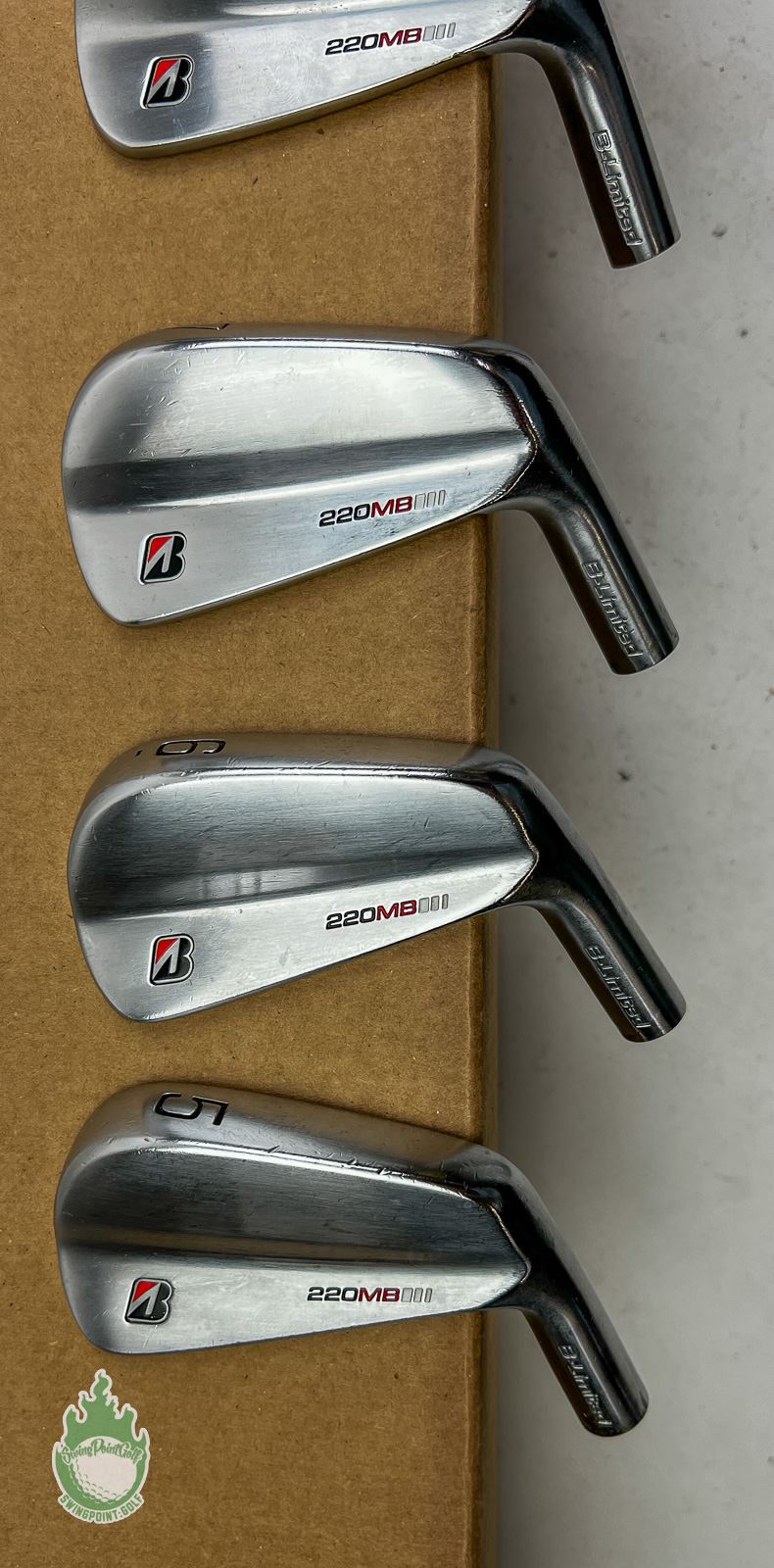 Used Bridgestone 220 MB B-Limited Irons 5-PW HEADS ONLY Golf Club