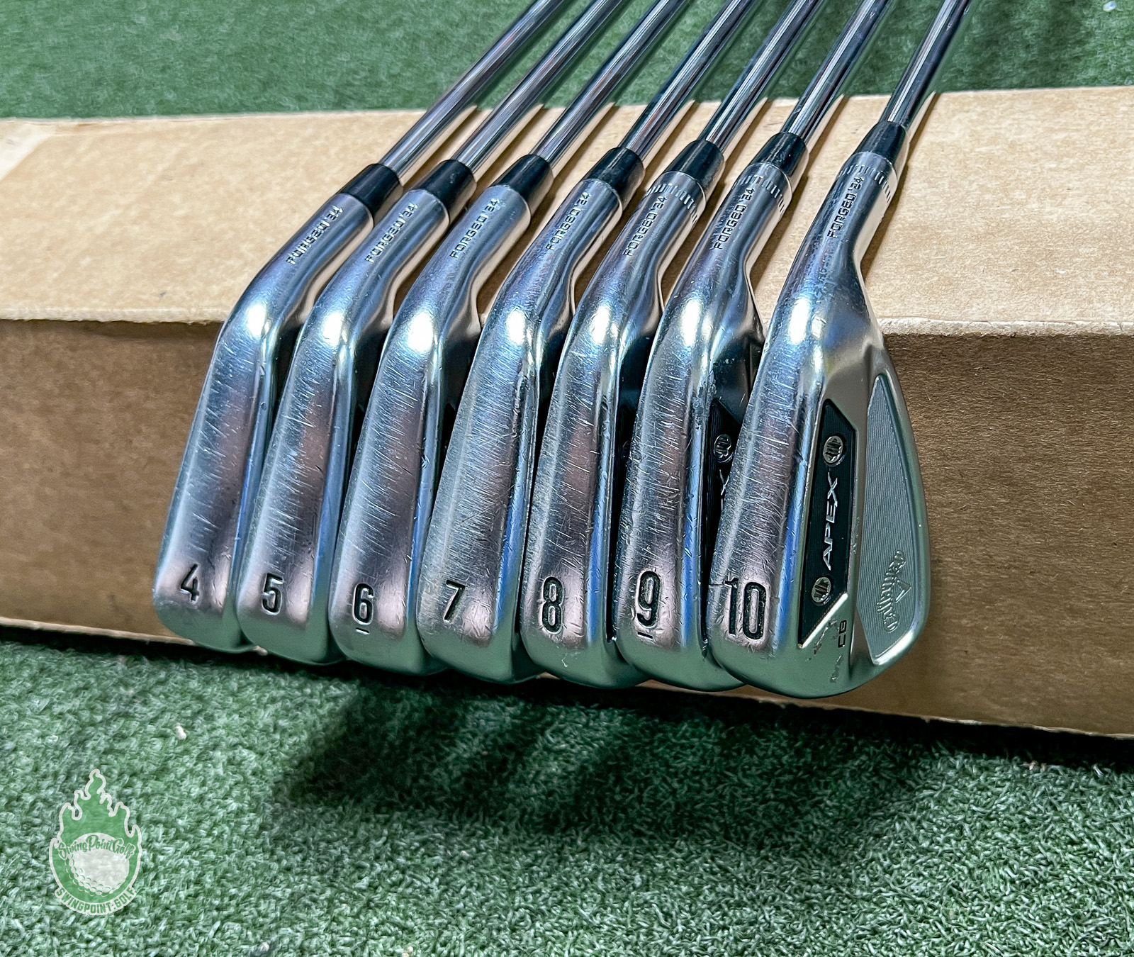 Used Callaway APEX Pro/CB Forged '24 Irons 4-10 TI X100 X-Stiff