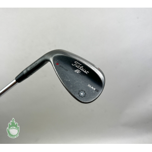 LH Titleist Vokey SM6 S Grind Jet Black Wedge 56*-10 Stiff Flex Steel Golf Club