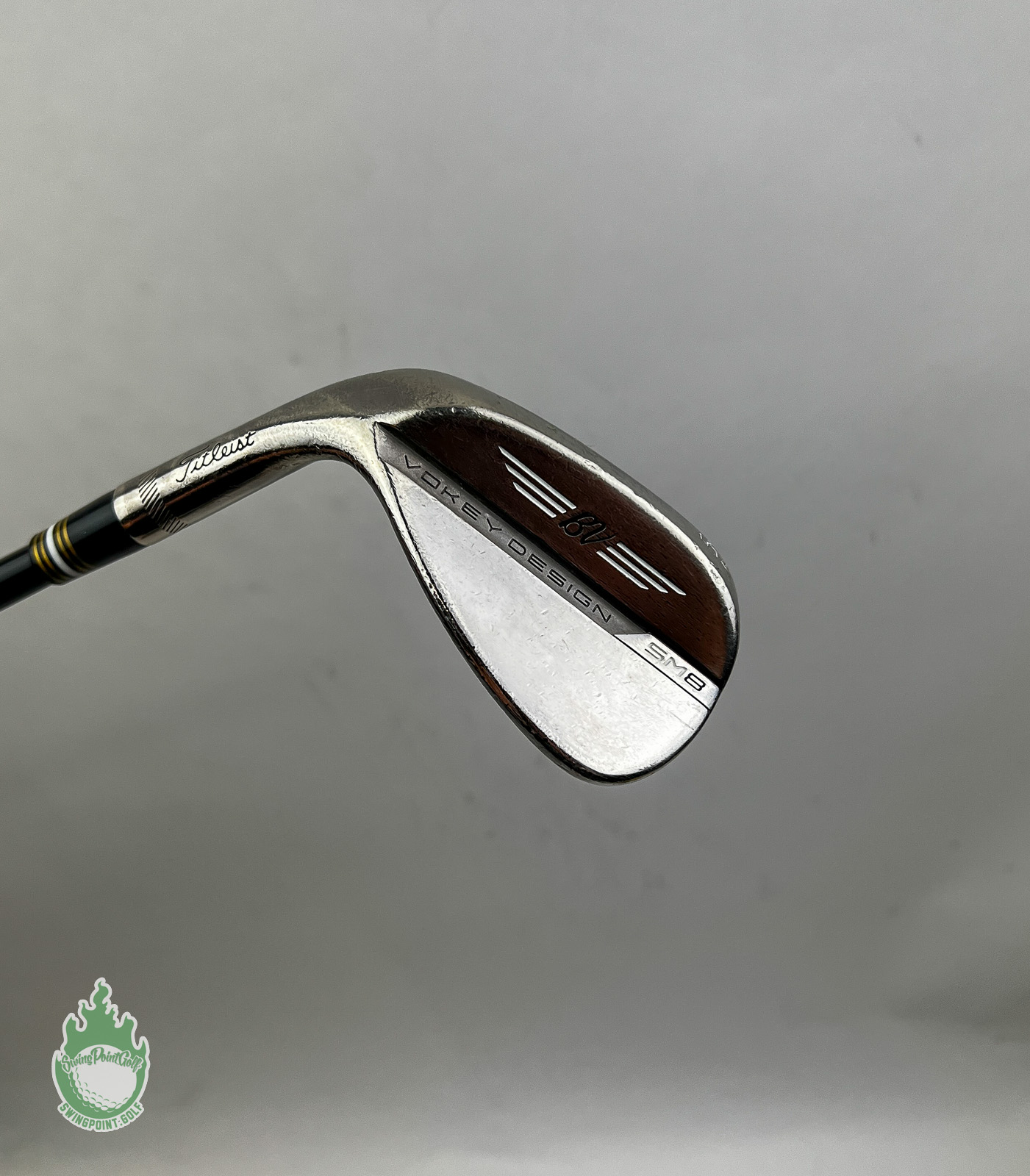 LH Titleist Vokey SM8 F Grind Chrome Wedge 54*-14 S400 Stiff