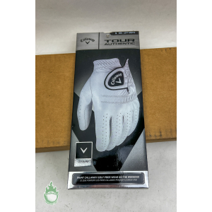 New Callaway Tour Authentic Men Left Cabretta Leather Small White Golf Glove