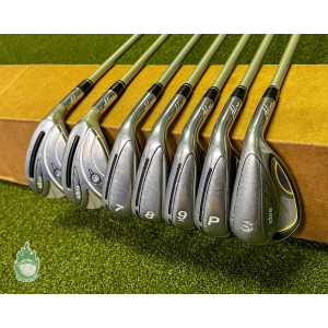 Used RH Adams IDEA Combo Irons 5H 6H 7-PW/SW 50g Ladies Flex Graphite Golf Set