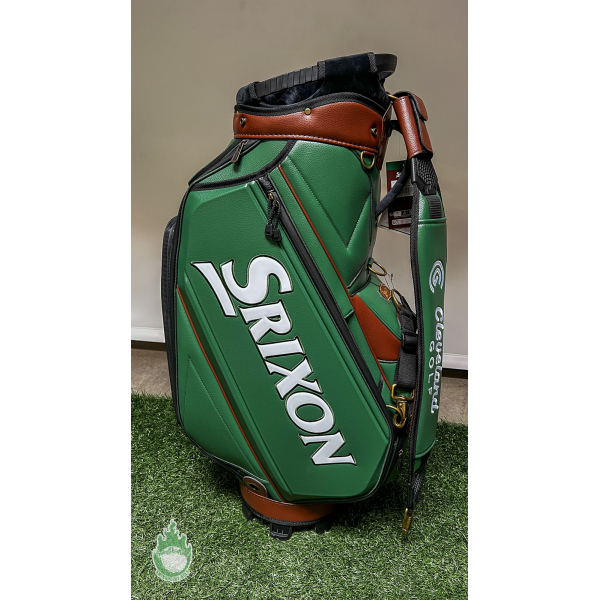 額縁d★マークキング Golf series Seaside Green New Srixon Golf SRX Tour Staff Bag Limited Masters Green