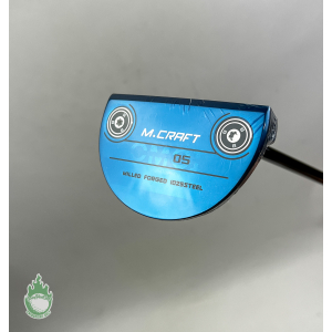 Right Handed Mizuno M Craft OMOI 05 Blue Ion Forged 35" Putter Steel Golf Club