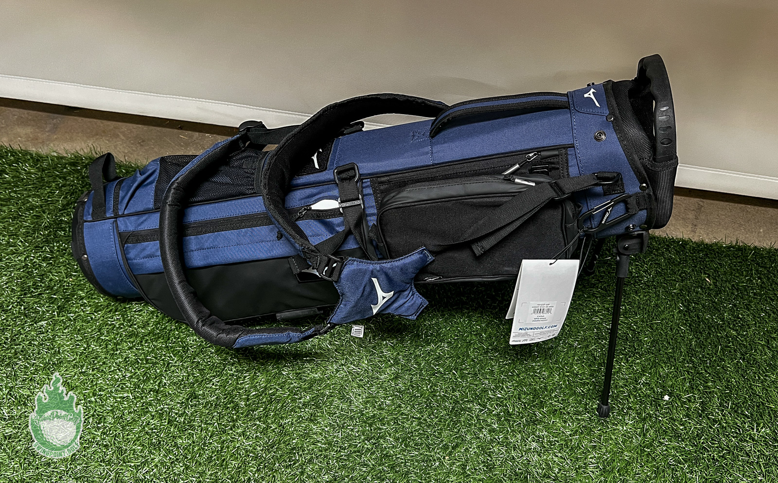 New With Tags Mizuno BR-D2 4-Way Stand Golf Bag Navy Blue 9