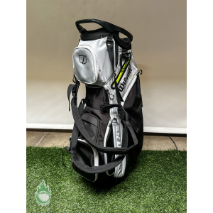Used Wilson Talus 14 14-Way Carry Golf Bag Black/Gray/Green W/Rainhood