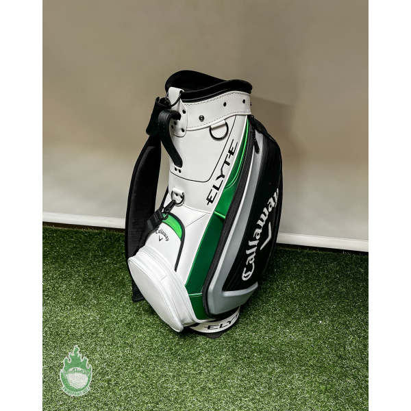 Used Callaway Elyte Mini Staff Golf Bag Black 6-way 9 Pockets W