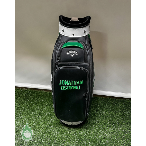 Used Callaway Elyte Mini Staff Golf Bag Black 6-way 9 Pockets W