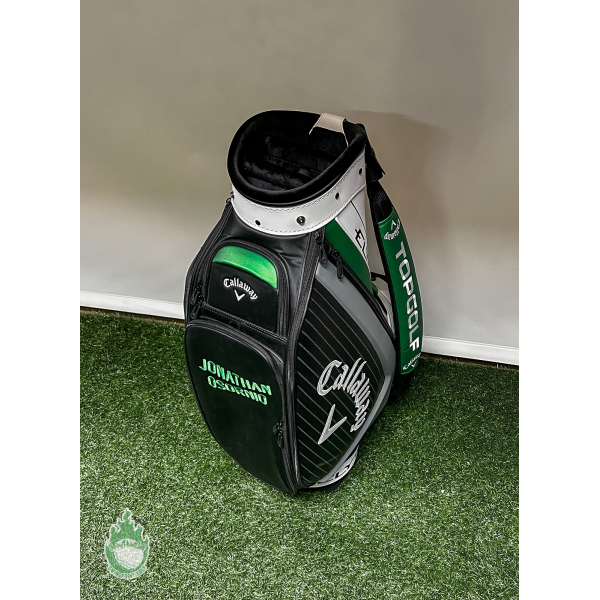 Used Callaway Elyte Mini Staff Golf Bag Black 6-way 9 Pockets W