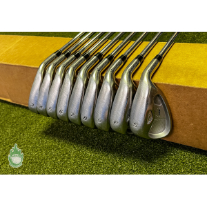 Used Right Handed TaylorMade RAC OS Irons 3-SW Stiff Flex Steel Golf Club Set
