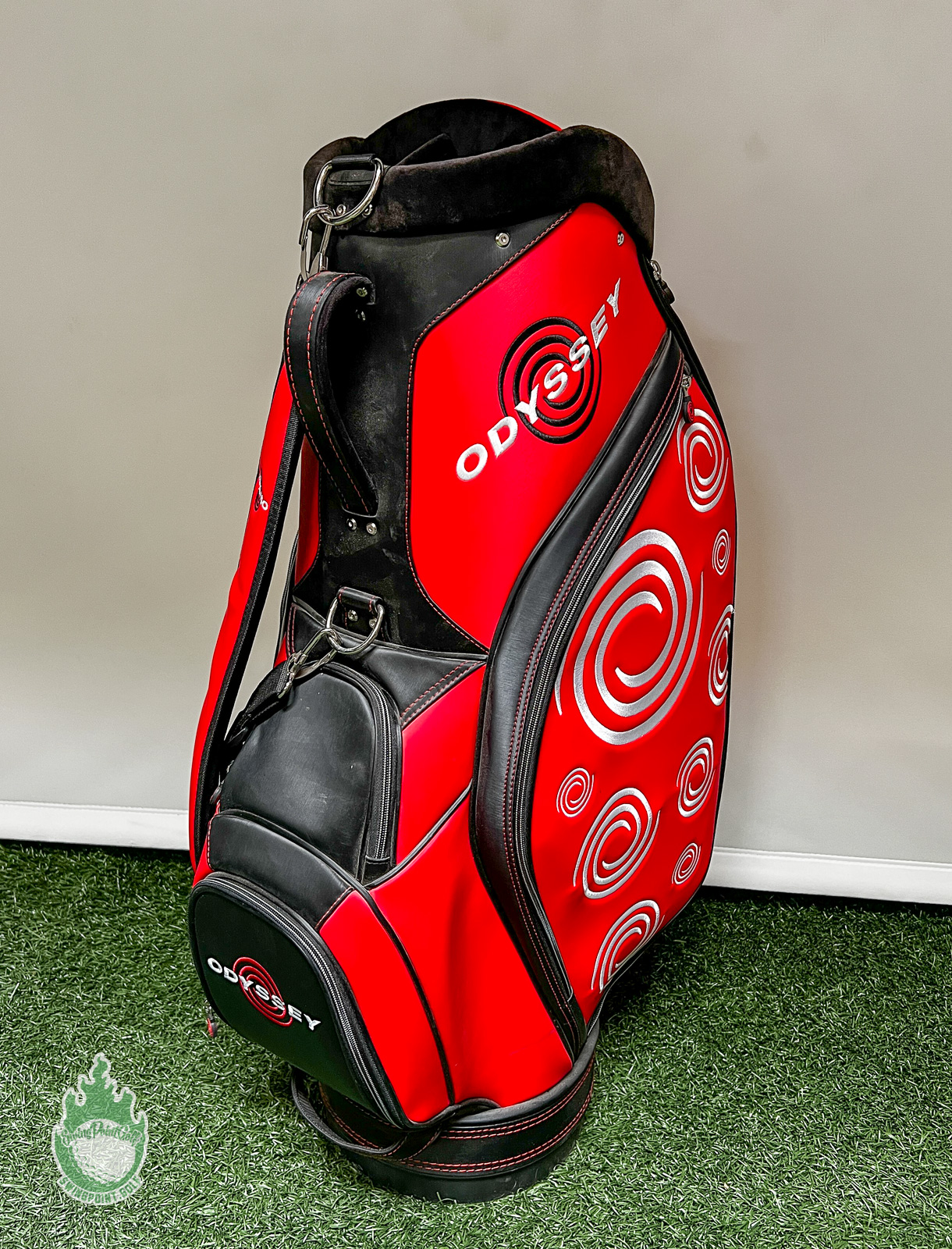 Callaway Odyssey キャディバッグ ブラック/レッド Used Callaway Odyssey Black/Red Staff Bag 6-Dividers 6-Pockets No