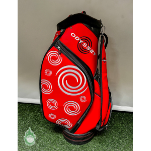 Used Callaway Odyssey Black/Red Staff Bag 6-Dividers 6-Pockets No