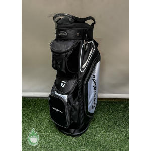 New TaylorMade TM20 Cart 8.0 Bag 14-Way Carry Golf Bag Black/ White Rio Secco