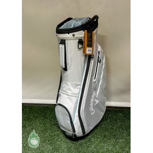 New 2023 Callaway CHEV 14 Way Golf Cart Carry Bag Silver/Glacier
