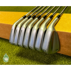 Used RH 2023 TaylorMade P-790 Irons 5-PW/AW KBS Tour Stiff Steel Golf Set