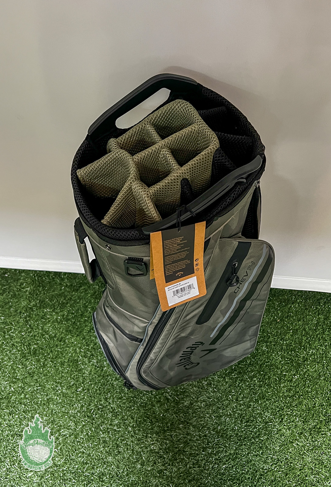 New 2024 Callaway CHEV 14 Way Golf Cart Carry Bag Olive Camo
