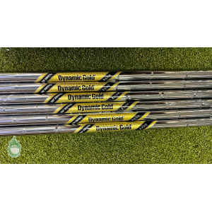 Used Dynamic Gold X Seven 5-PW Extra Stiff Flex Steel Iron Set Shafts