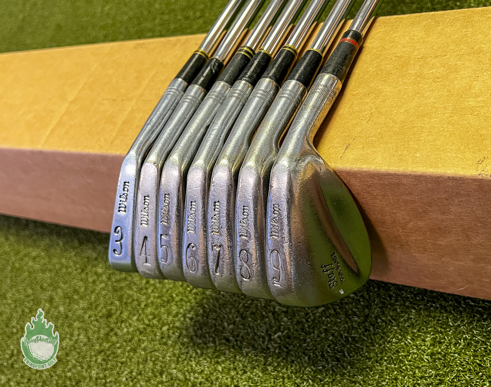 Used Right Handed Wilson Staff Tour Blade Irons 3-9 Stiff Flex