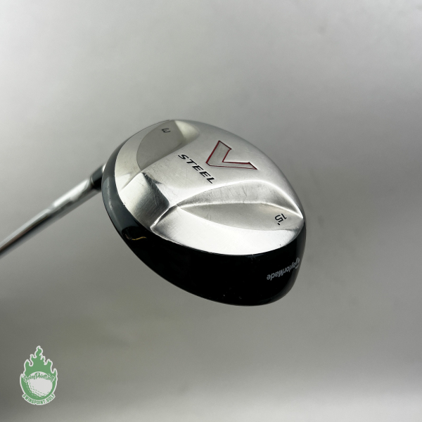 Left Handed TaylorMade V-Steel Fairway 3 Wood 15* Lite Flex Steel