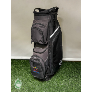 Used 2022 TaylorMade Cart Lite 14-Way Carry Golf Bag Black Las Vegas National