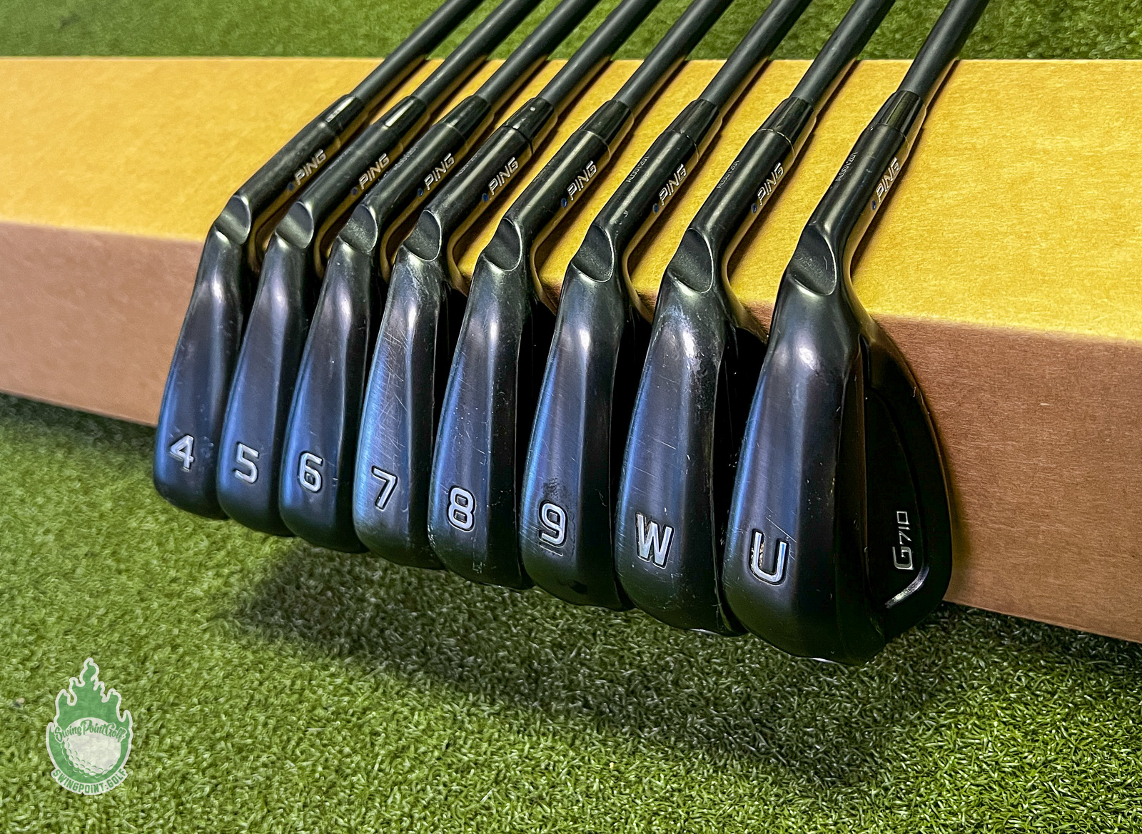Used RH Ping Blue Dot G710 Irons 4-PW/UW ALTA CB AWT Regular