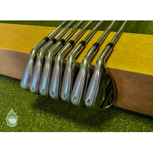 Used RH Callaway Mavrik Irons 5-PW/AW XP105 S300 Stiff Flex Steel Golf Set