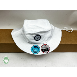 New w/ Tags Mizuno Golf Tour Large Brim Sun Bucket Hat SZ L/XL White