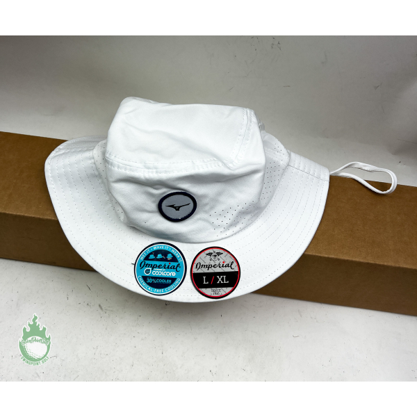 New w/ Tags Mizuno Golf Tour Large Brim Sun Bucket Hat SZ L/XL