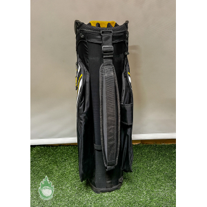 Used 2023 Callaway CHEV 14 Way Golf Cart Carry Bag Black/Yellow