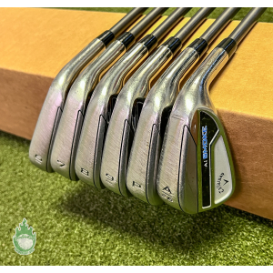 RH Callaway Paradym Ai-Smoke Irons 6-PW/AW i95 Stiff Flex Graphite Golf Set