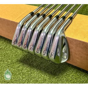 Used RH Titleist 718 AP2 Forged Irons 4-PW Tour White S300 Stiff Steel Golf Set