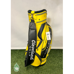 New Cleveland Long Game Fitting Golf Staff Bag With Rainhood Black/Yellow