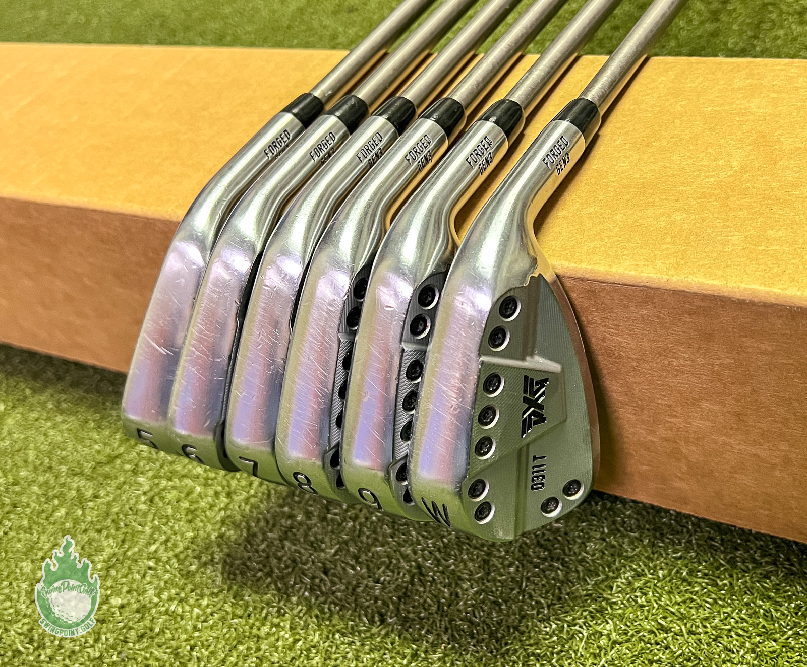 Used PXG 0311T Forged GEN 3 Irons 5-PW SteelFiber fc90 Stiff Graphite Golf Set