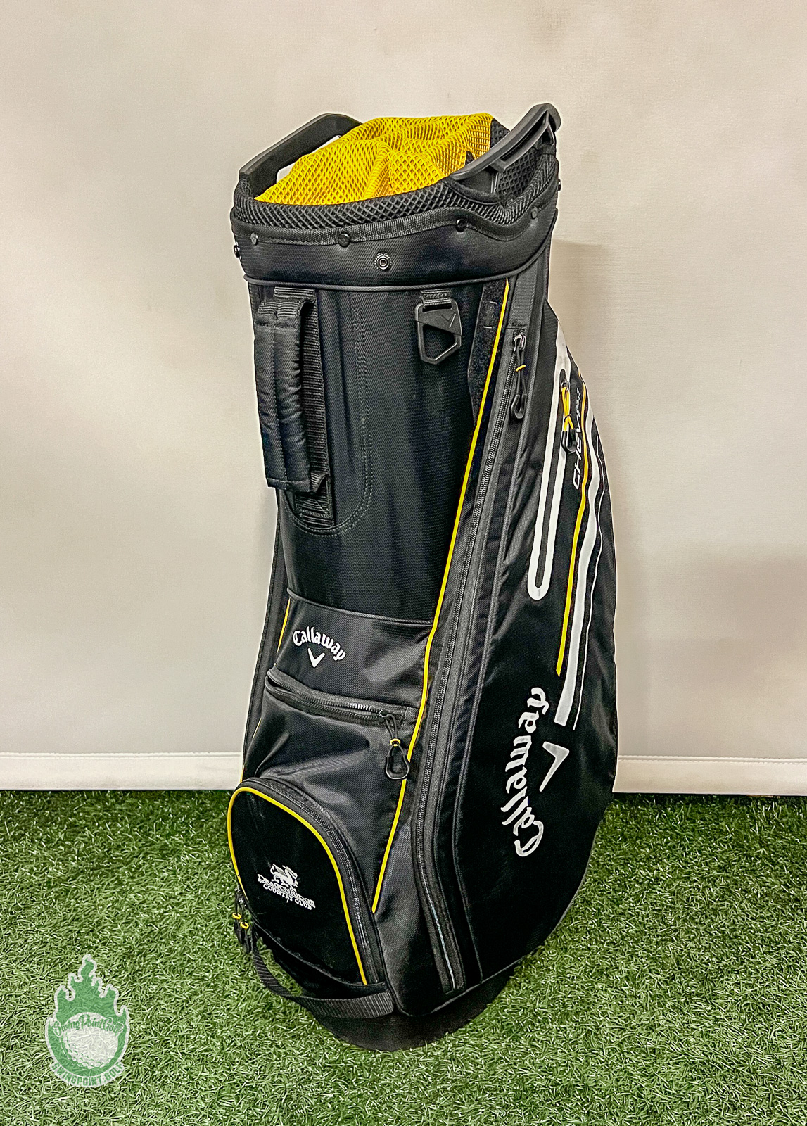2023 Callaway CHEV 14 Way Golf Cart Carry Bag Black/Gold