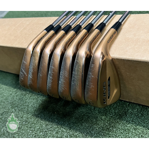 Used Cobra King Forged TEC Copper Irons 4-PW $-Taper Lite Stiff Steel Golf Set