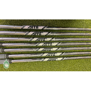 Used True Temper AMT Black S300 5-PW/GW Stiff Flex Steel Iron Set Shafts