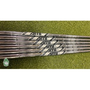 Used True Temper AMT Black S300 5-PW Stiff Flex Steel Iron Set Shafts