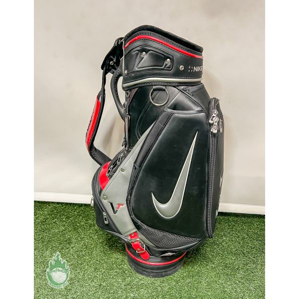 Red/Black Nike VR Golf Staff Bag with Strap Embroidered Gerry