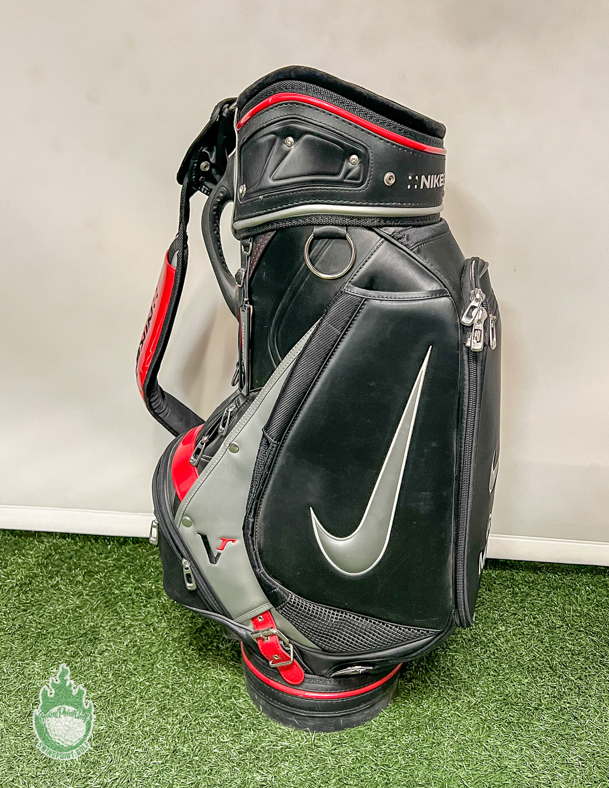 Red/Black Nike VR Golf Staff Bag with Strap Embroidered Gerry