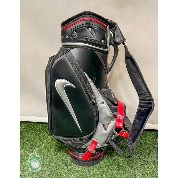 NIKE VR キャディバッグ Red/Black Nike VR Golf Staff Bag with Strap Embroidered Gerry