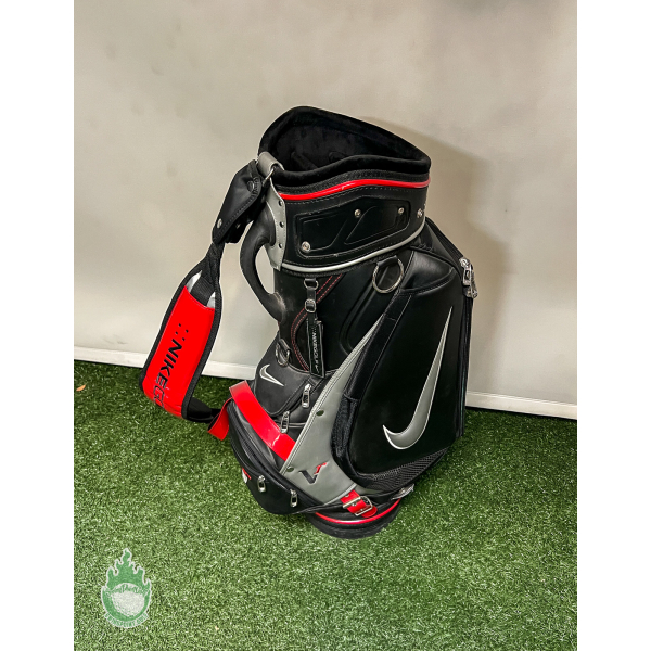 Red/Black Nike VR Golf Staff Bag with Strap Embroidered Gerry